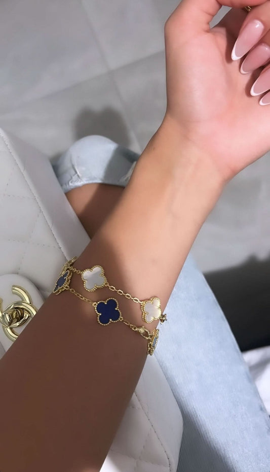 Clover Bracelet - Royal Blue - ShopLorca