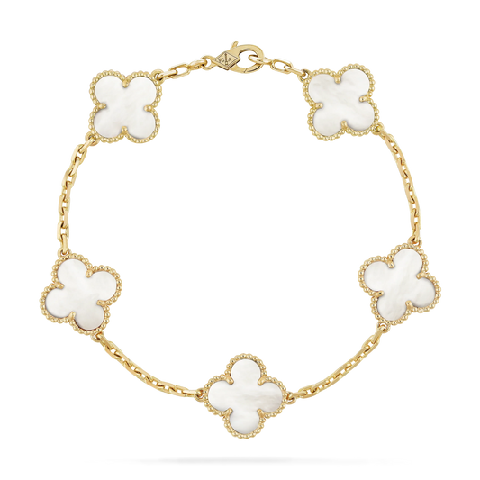 Clover Bracelet - White - ShopLorca