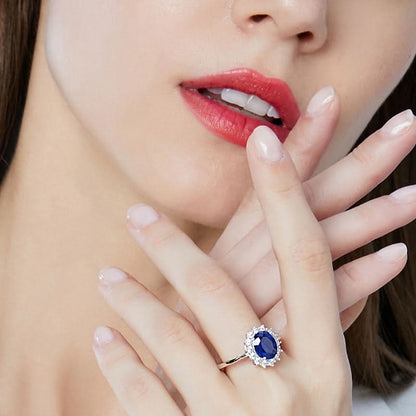 Colored Halo Ring - ShopLorca