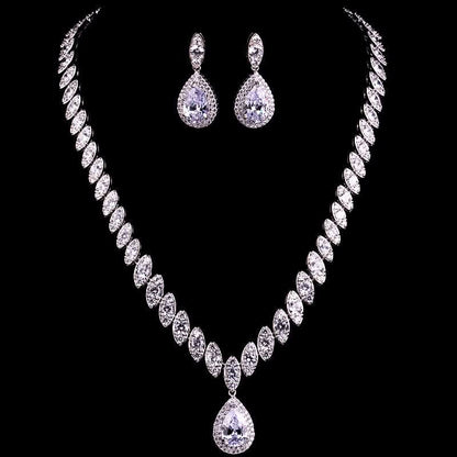 Dainty Droplet Gemstone Jewelry Set - ShopLorca