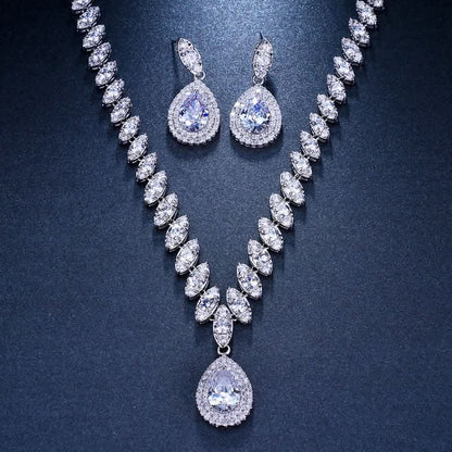 Dainty Droplet Gemstone Jewelry Set - ShopLorca