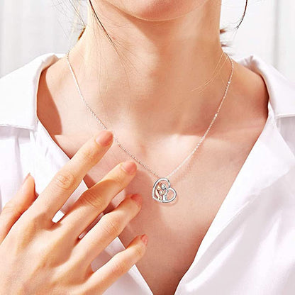 Girl and Horse Bond Heart Necklace - ShopLorca