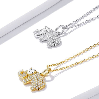 Glistening Elephant Necklace - ShopLorca