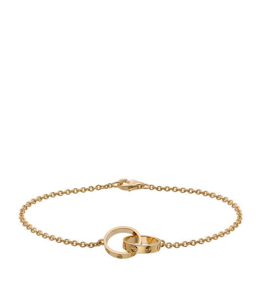 Gold Bracelet Love Charm - ShopLorca