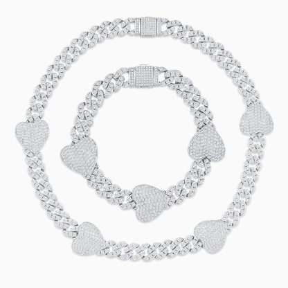 Grandeur Cuban Hearts Jewelry Set - ShopLorca