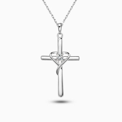 Heart Cross Necklace - ShopLorca