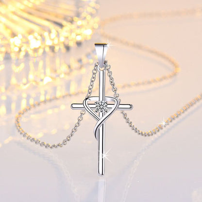 Heart Cross Necklace - ShopLorca