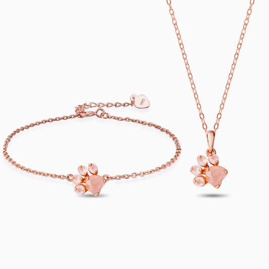 Hot Springs Quartz Claw Jewelry Set - ShopLorca