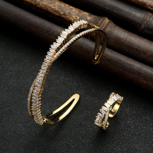 Intertwined Sparkle Jewelry Set - ShopLorca