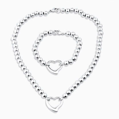 Jazuri Heart Pendant Set - ShopLorca