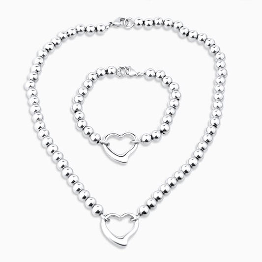 Jazuri Heart Pendant Set - ShopLorca