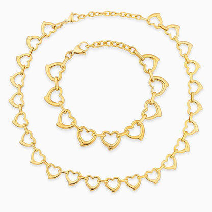 Lux Hearts All Around Jewelry Set - ShopLorca