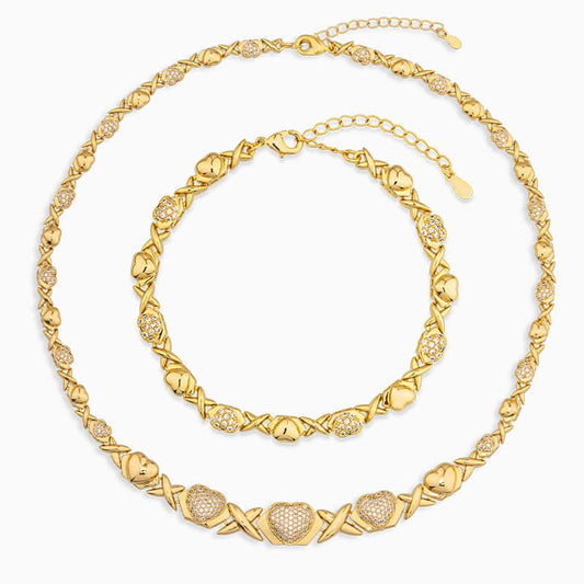 Marseille Heart Pendant Jewelry Set - ShopLorca