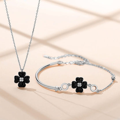 Modern Black Lucky Clover Set - ShopLorca