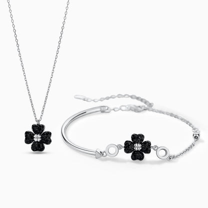 Modern Black Lucky Clover Set - ShopLorca
