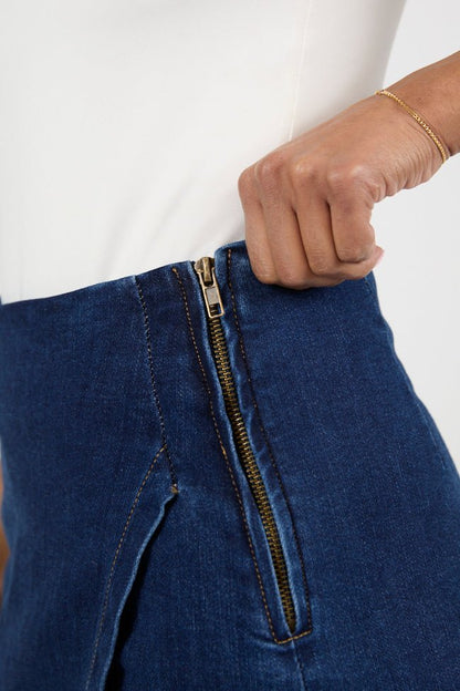 My Favorite Dark Wash Denim Skort - ShopLorca