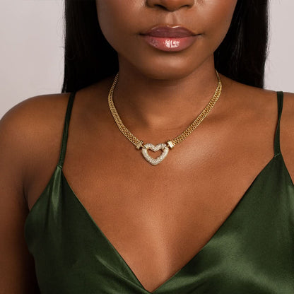 Paris Heart Pendant Jewelry Set - ShopLorca