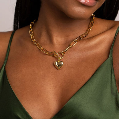 Saint Heart Pendant Jewelry Set - ShopLorca