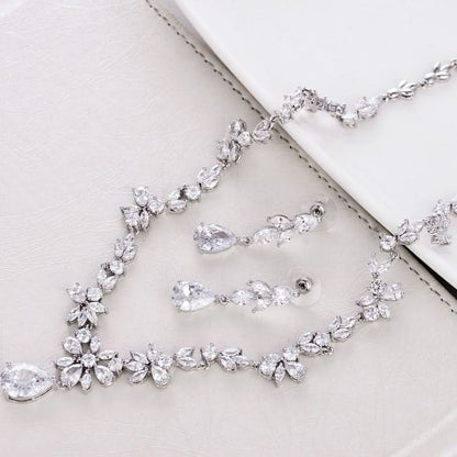 Stunning Flower Drop Jewelry Set - ShopLorca