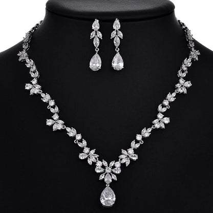 Stunning Flower Drop Jewelry Set - ShopLorca