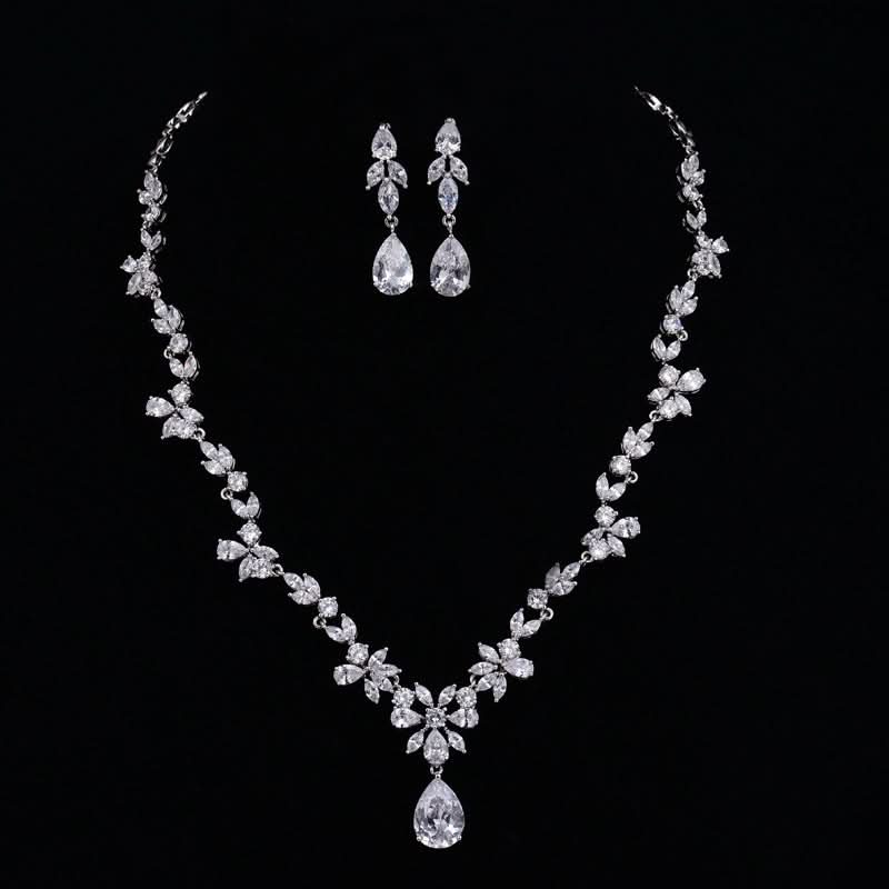 Stunning Flower Drop Jewelry Set - ShopLorca