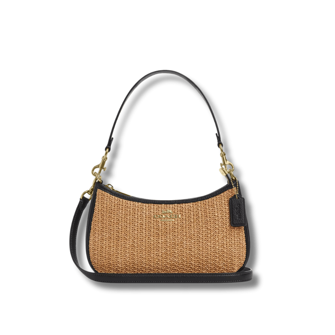 Teri Straw Shoulder Bag - ShopLorca