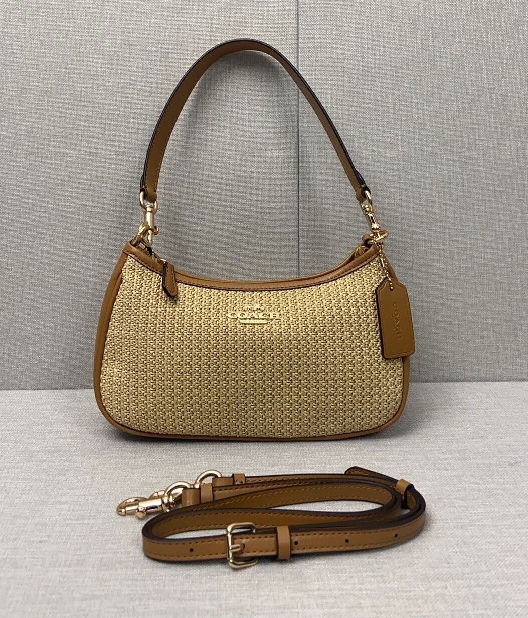 Teri Straw Shoulder Bag - ShopLorca