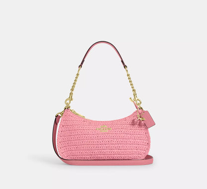 Teri Straw Shoulder Bag - ShopLorca