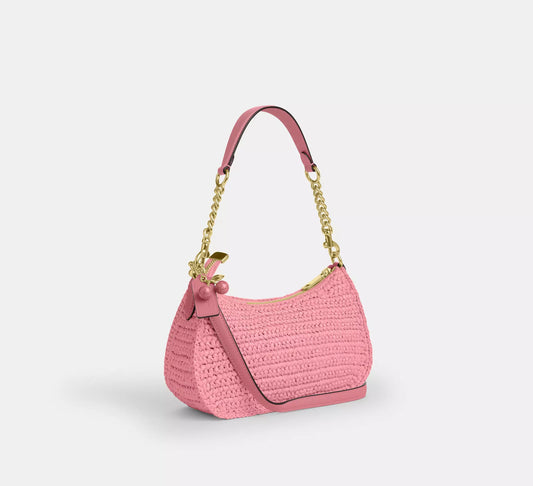 Teri Straw Shoulder Bag - ShopLorca