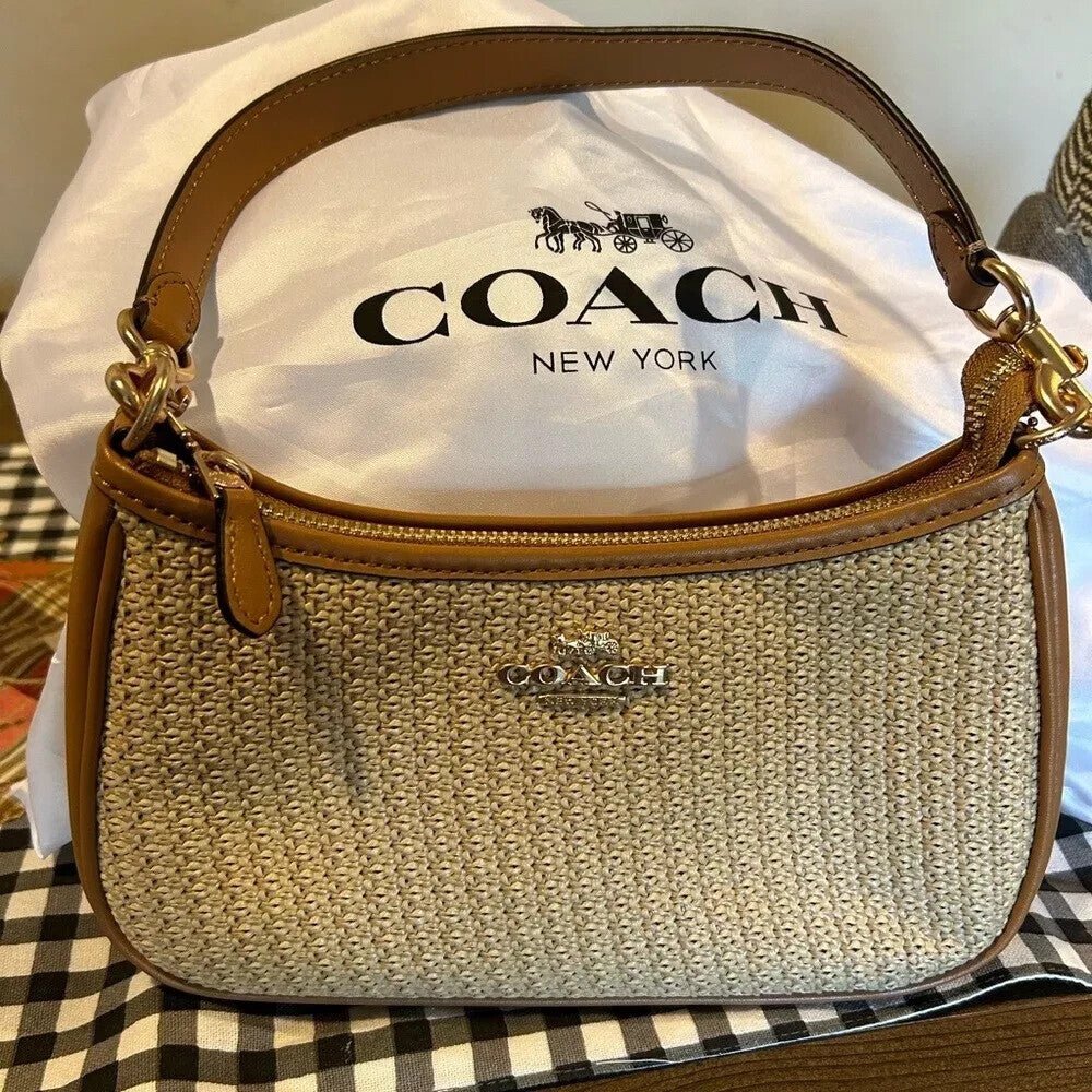 Teri Straw Shoulder Bag - ShopLorca