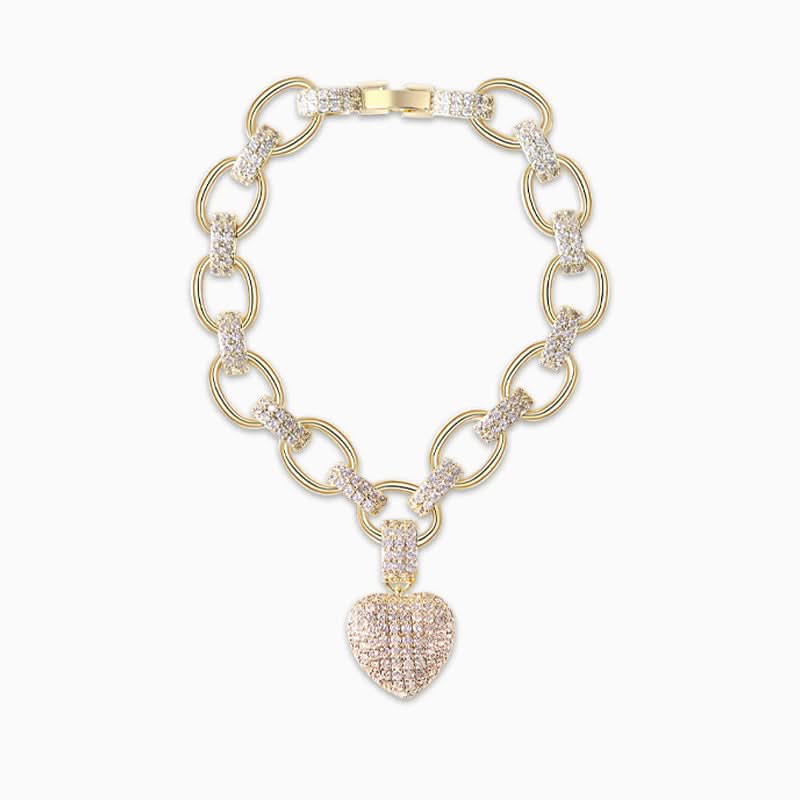 The Hills Heart Pendant Bracelet - ShopLorca