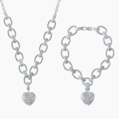 The Hills Heart Pendant Jewelry Set - ShopLorca