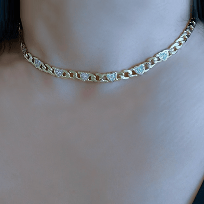 Vienna Paved Hearts Jewelry Set - ShopLorca