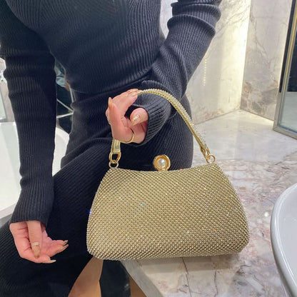 Vintage Rhinestones Glitter Handbag - ShopLorca